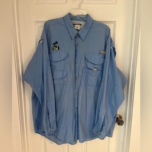 Columbia shirt-Blue, Big & Tall
